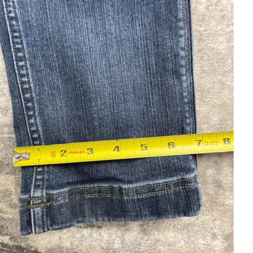 Duluth Womens 10 Short Double Knee Straight Construction Jeans Dark Blue Utility